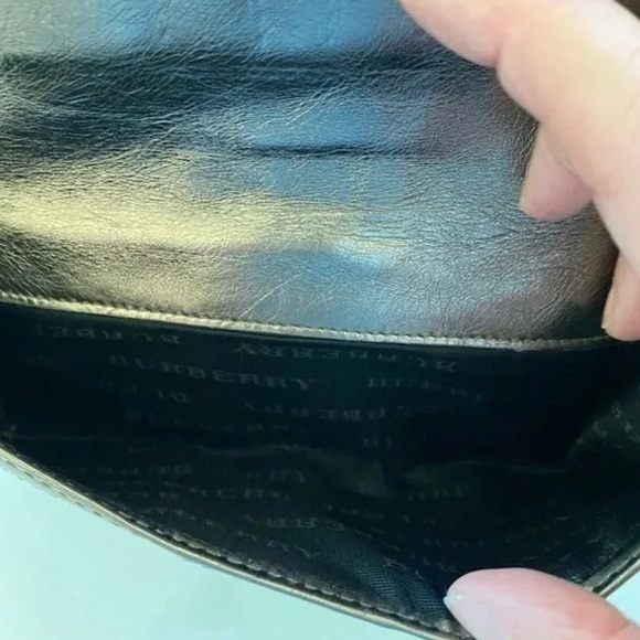 Burberry Copper Gold Nova Check Leather Wallet/Clutch - Picture 5 of 7